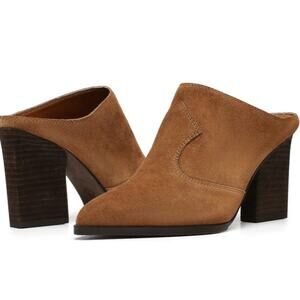 Donald Pliner Vama Heeled Mule Brown Suede Women's Size 10 Floor Model NEW